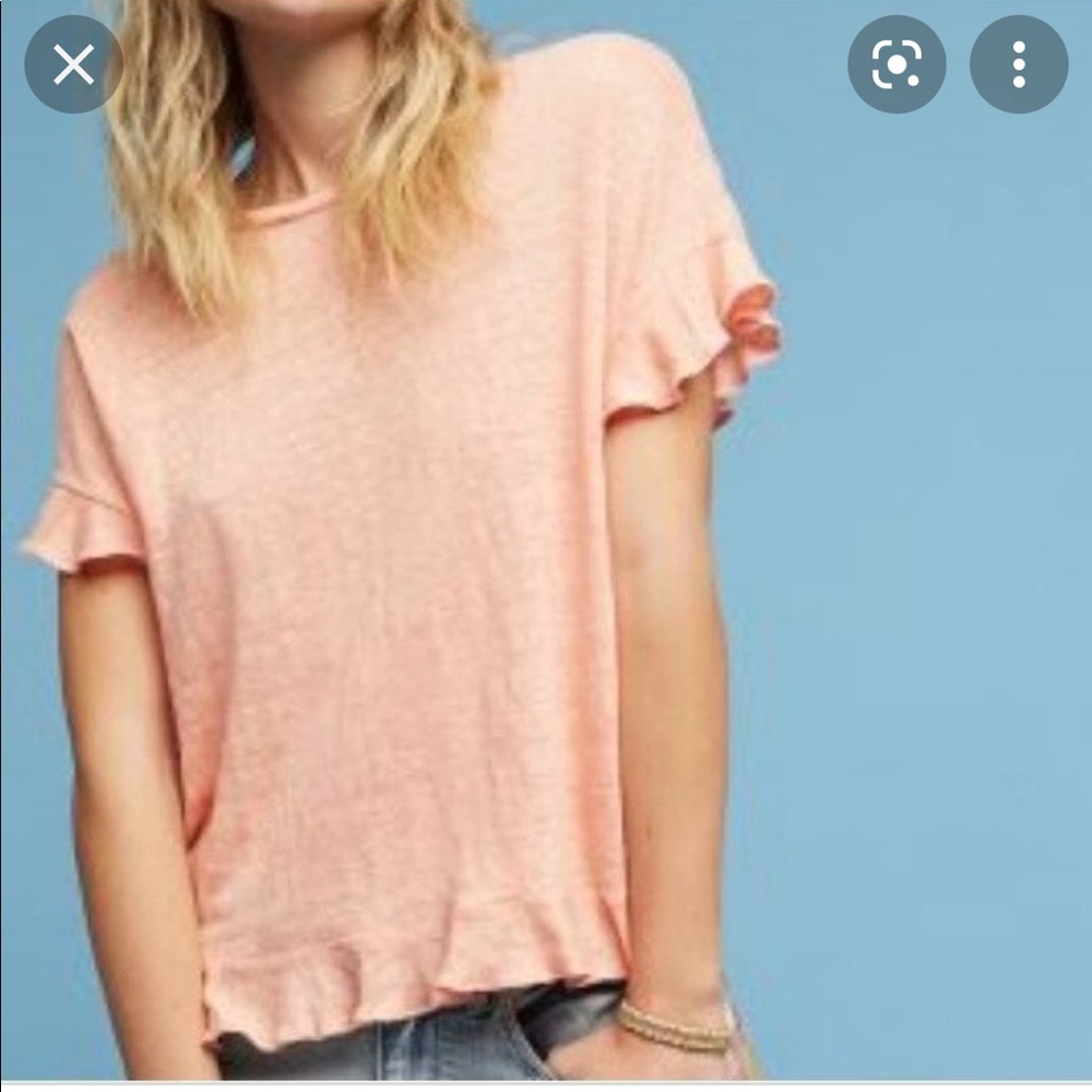 Anthropologie flutter sleeve top